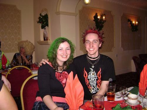 Mandy and Phil dressed as punks